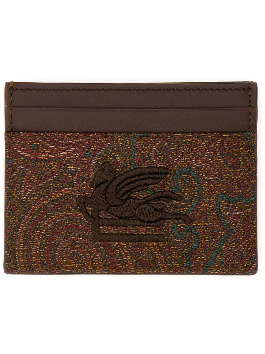 Etro Men Paisley Print Card Holder