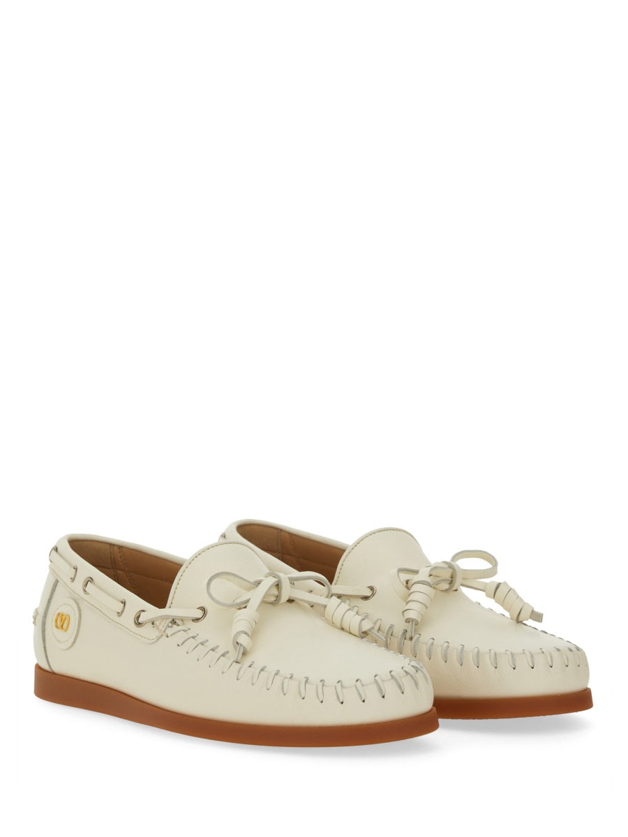 Valentino Garavani Men "Palm Avenue" Boat Moccasin