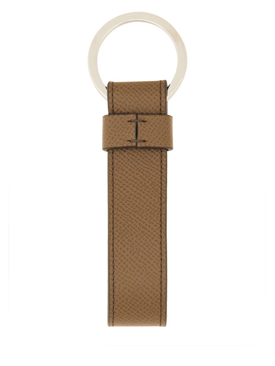 Tod's Men "T Timeless" Logo Keychain