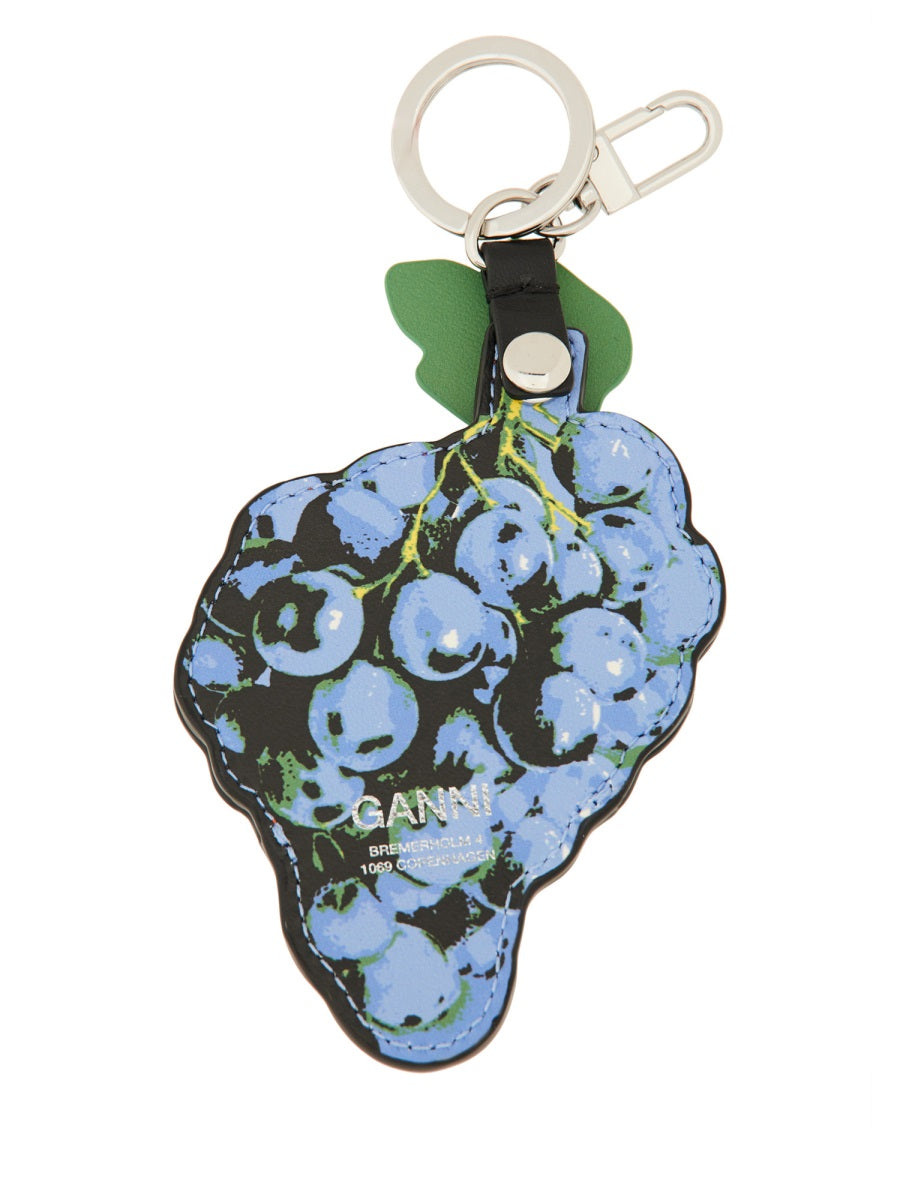 Ganni Women Keychain "Grape"