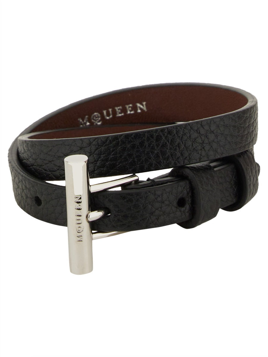 Alexander Mcqueen Men T-Bar Bracelet