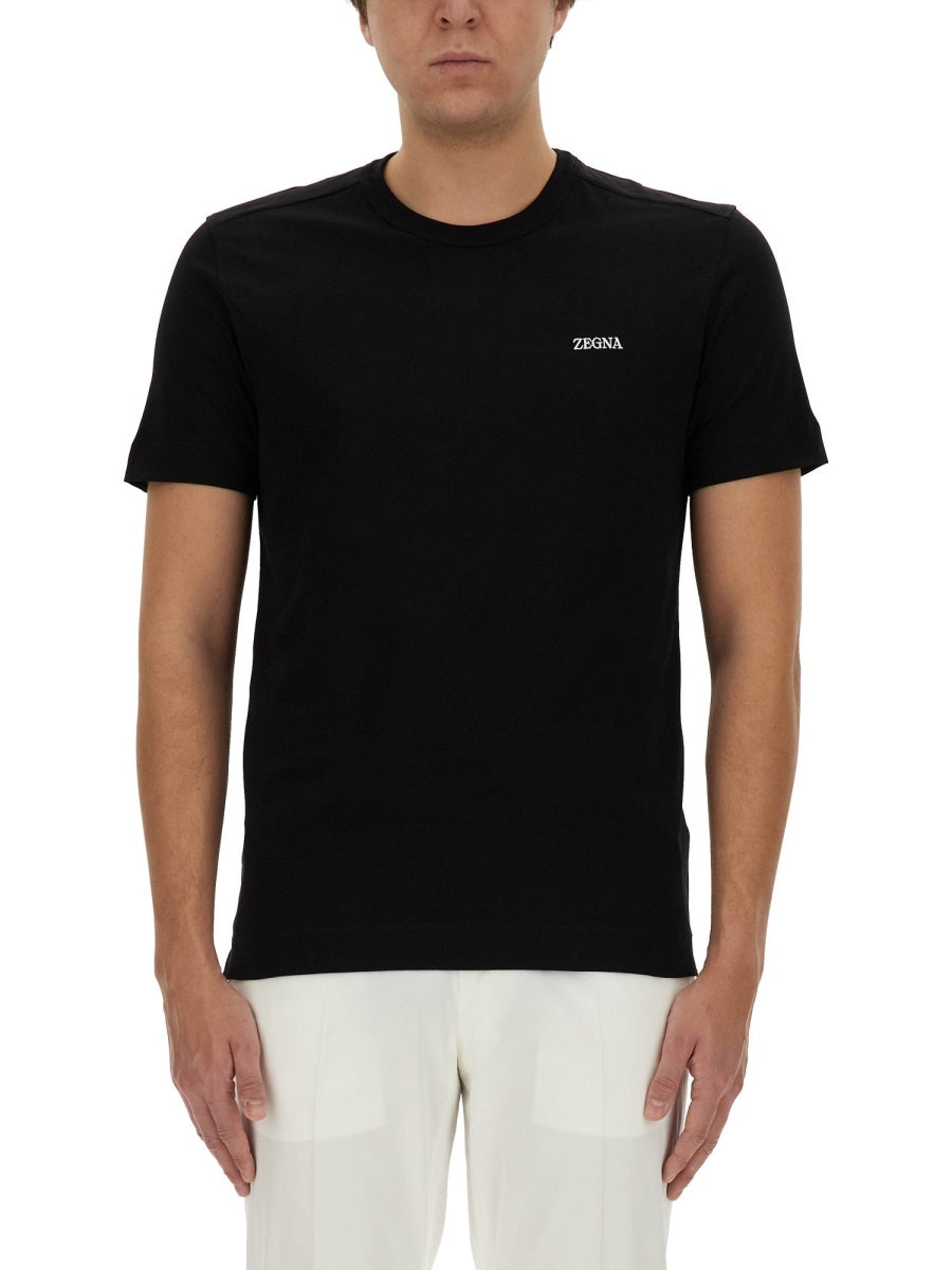 Zegna Men T-Shirt With Logo