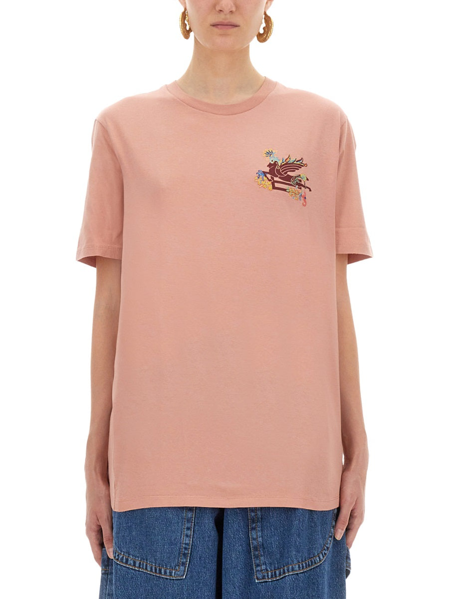 Etro Women T-Shirt With Pegasus