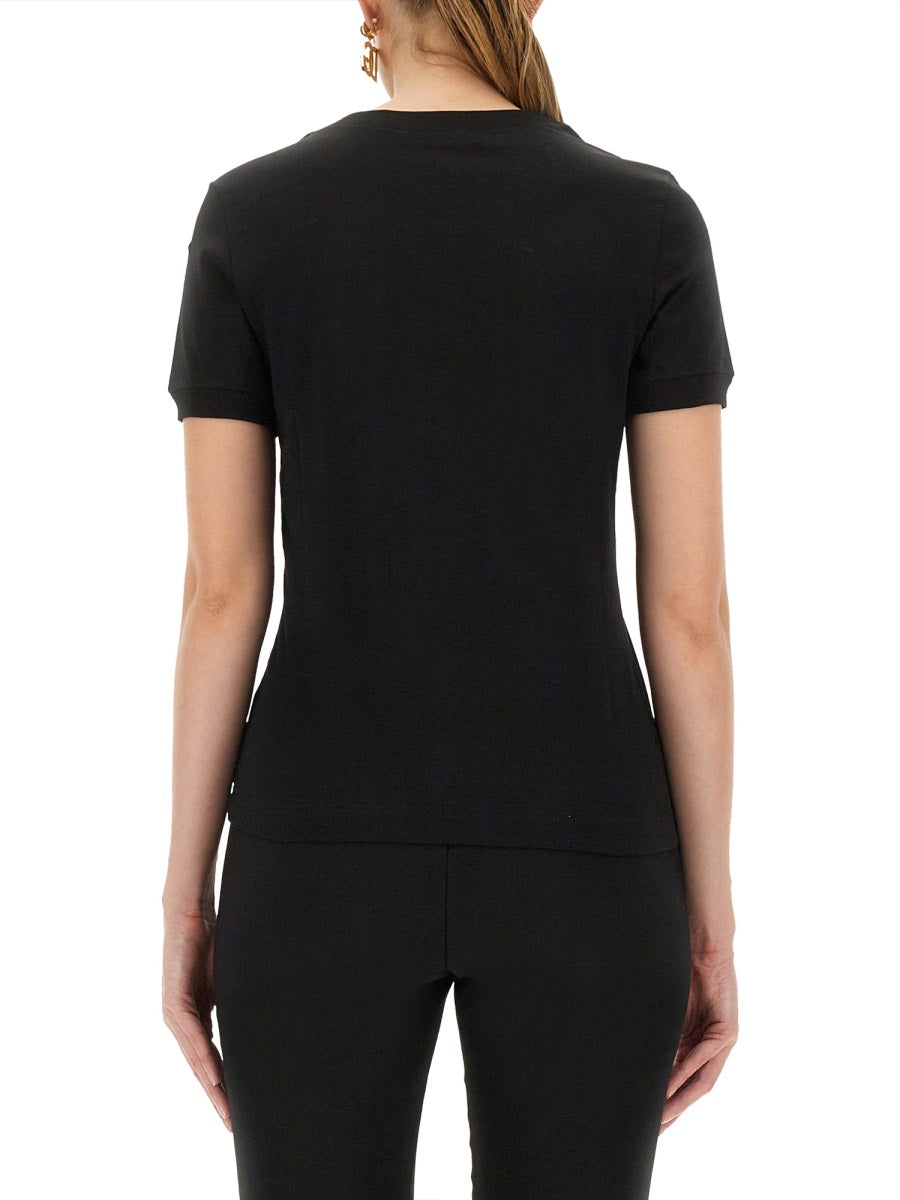 Dolce & Gabbana Women Jersey T-Shirt With Dg Logo Embroidery