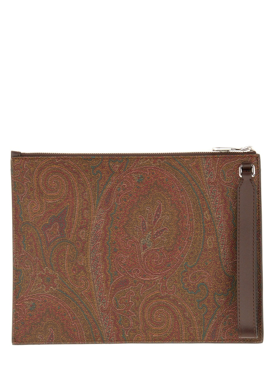 Etro Men Dpp Pouch "Essential Paisley"