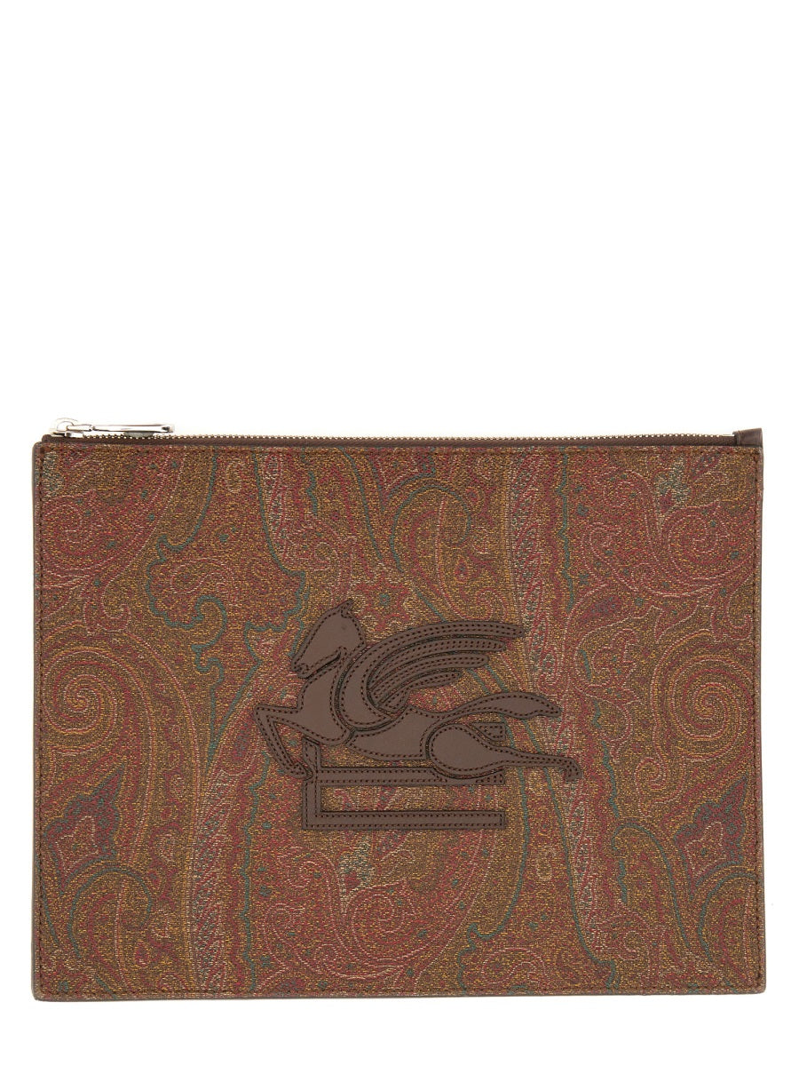 Etro Men Dpp Pouch "Essential Paisley"