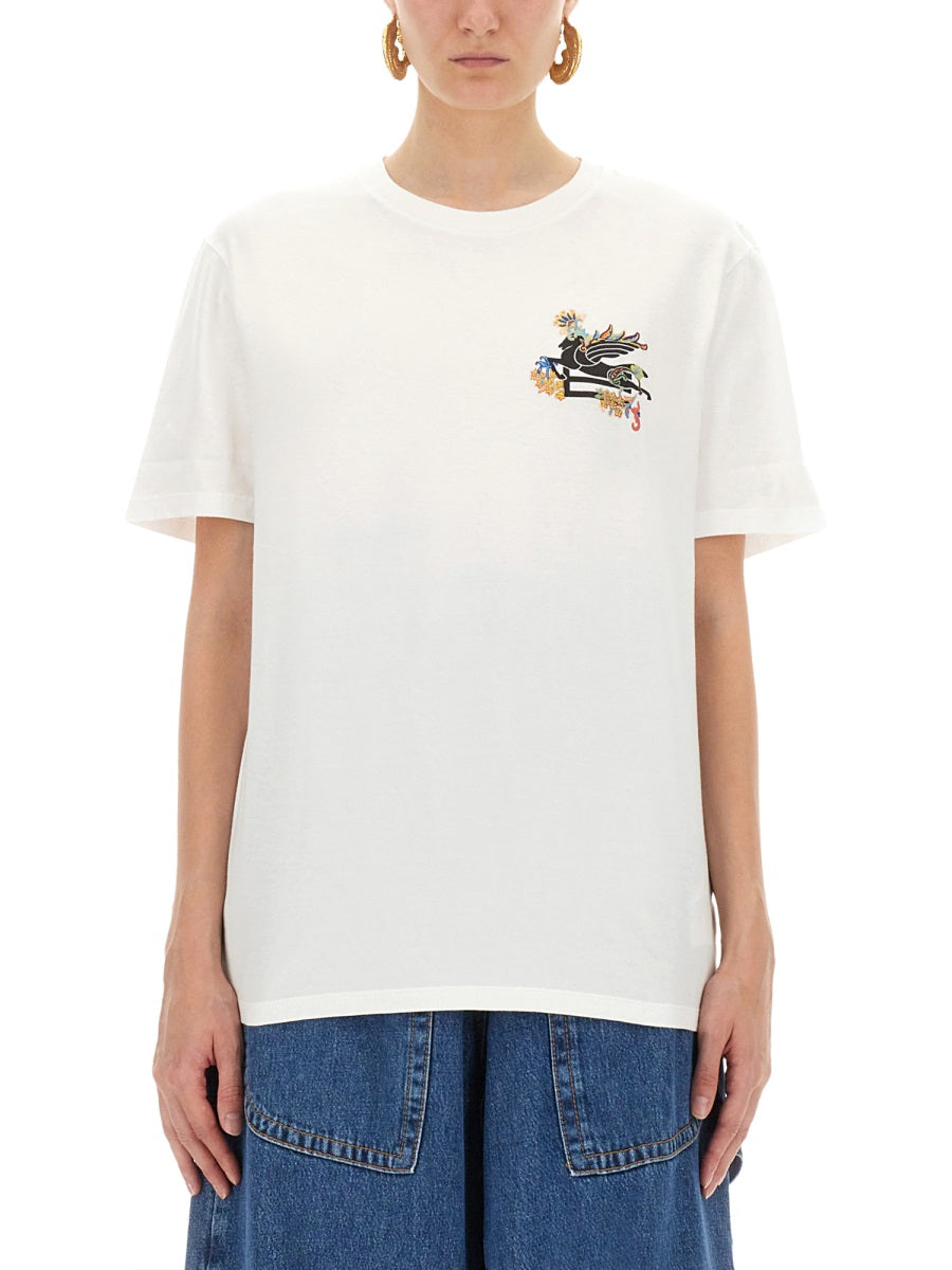Etro Women T-Shirt With Pegasus