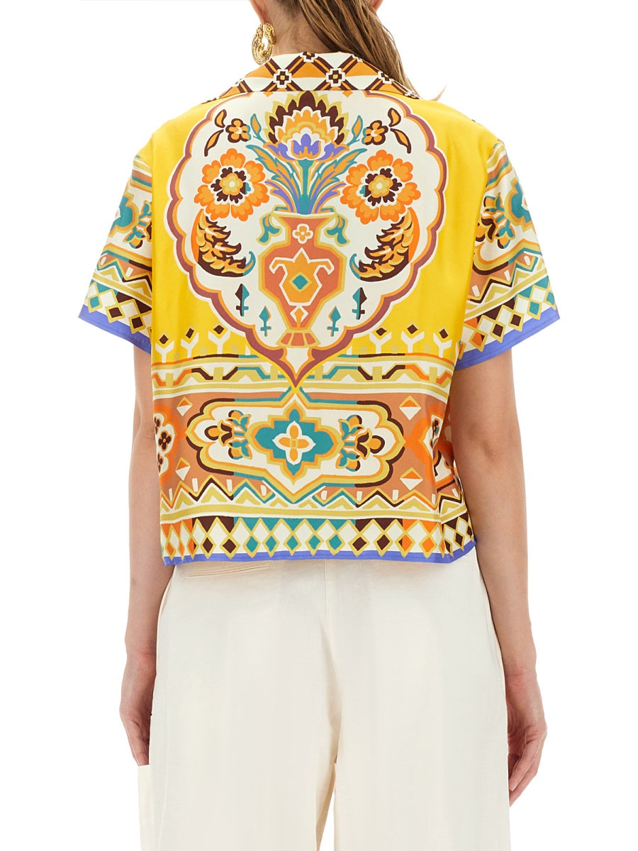 Etro Women Printed Silk Shirt