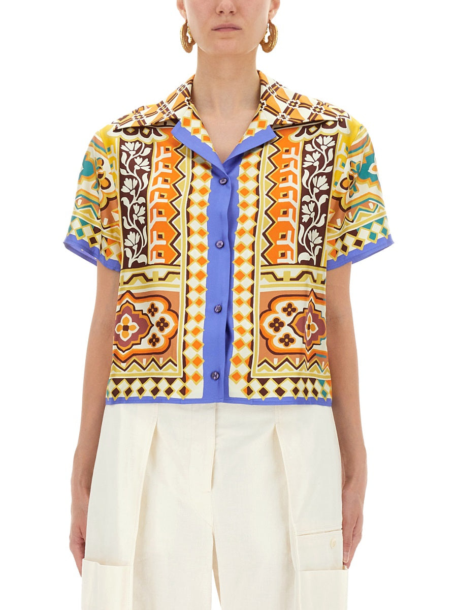 Etro Women Printed Silk Shirt