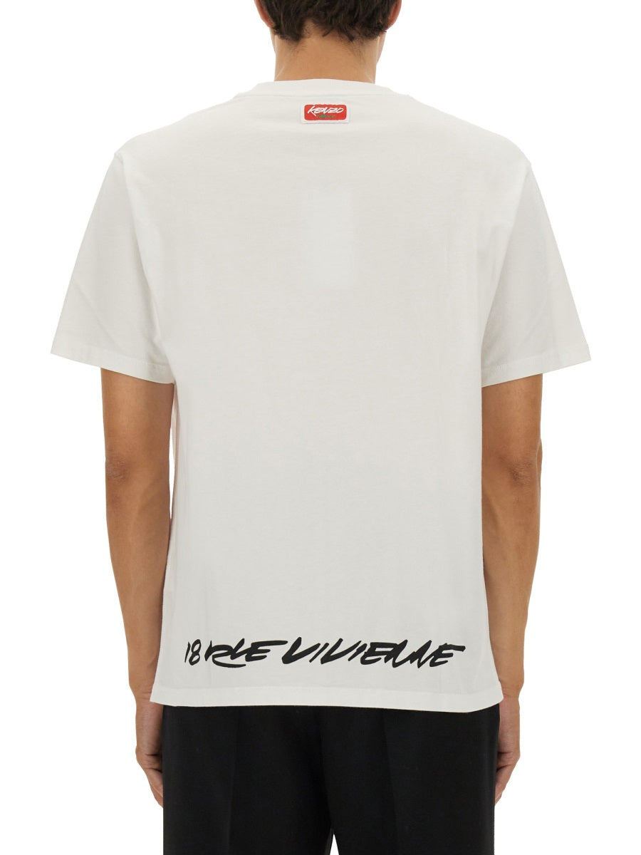 Kenzo Men Kenzo Futura Print T-Shirt