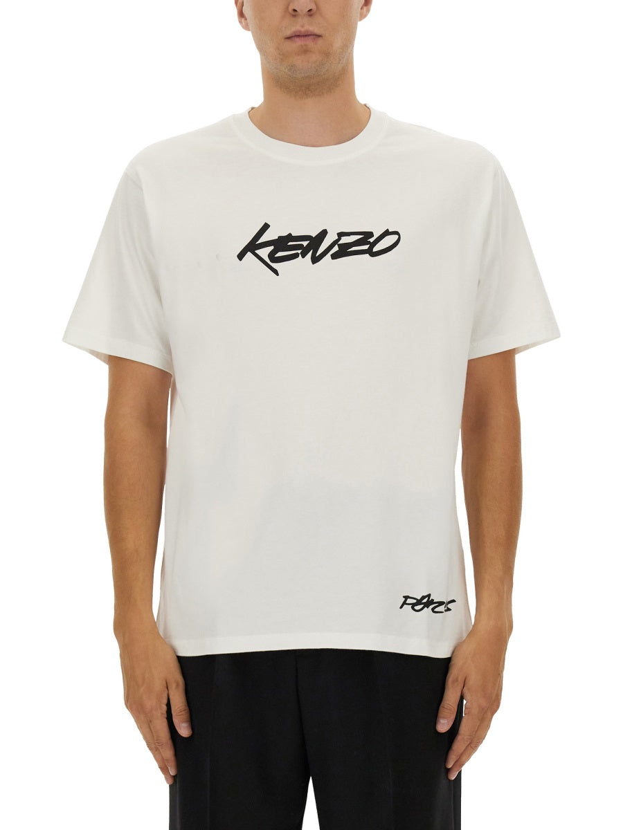 Kenzo Men Kenzo Futura Print T-Shirt