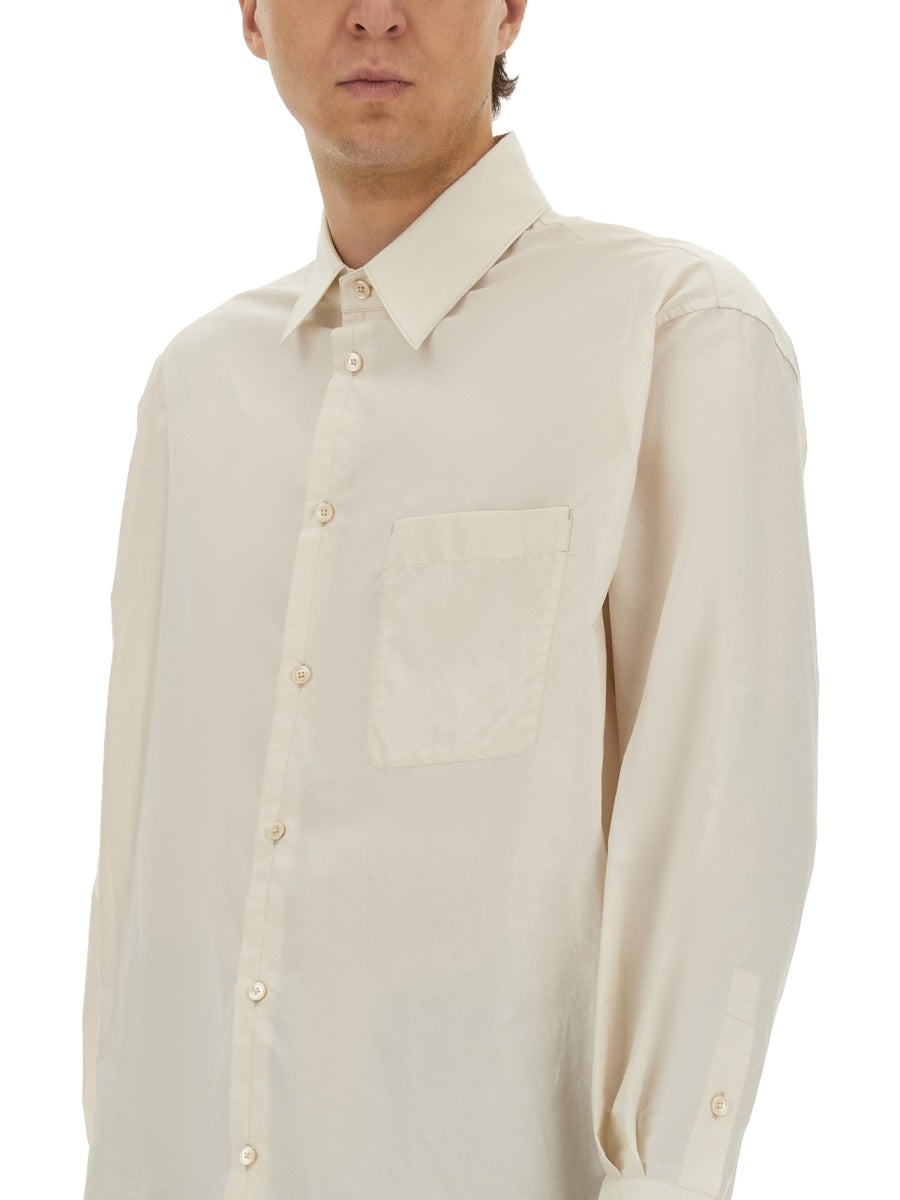 Lemaire Men Cotton And Silk Shirt