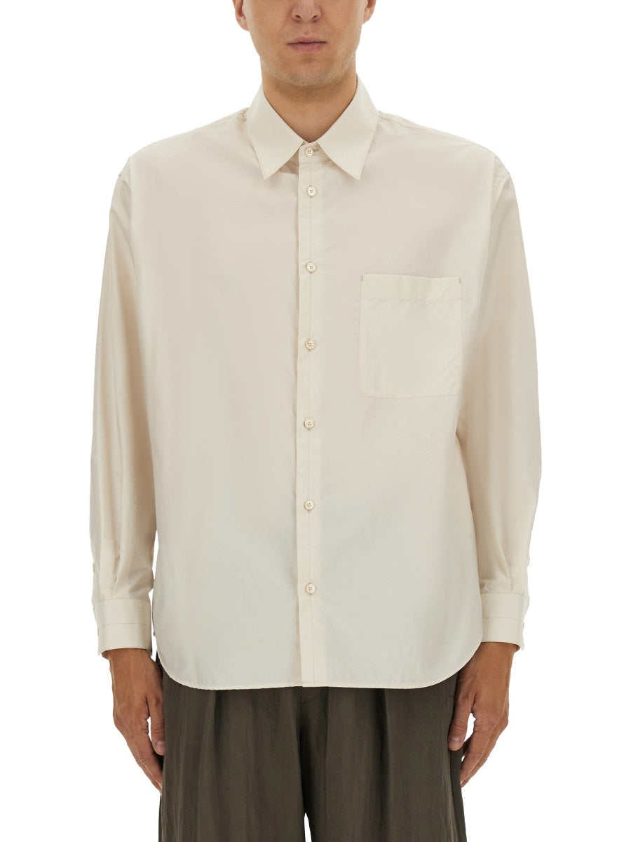Lemaire Men Cotton And Silk Shirt