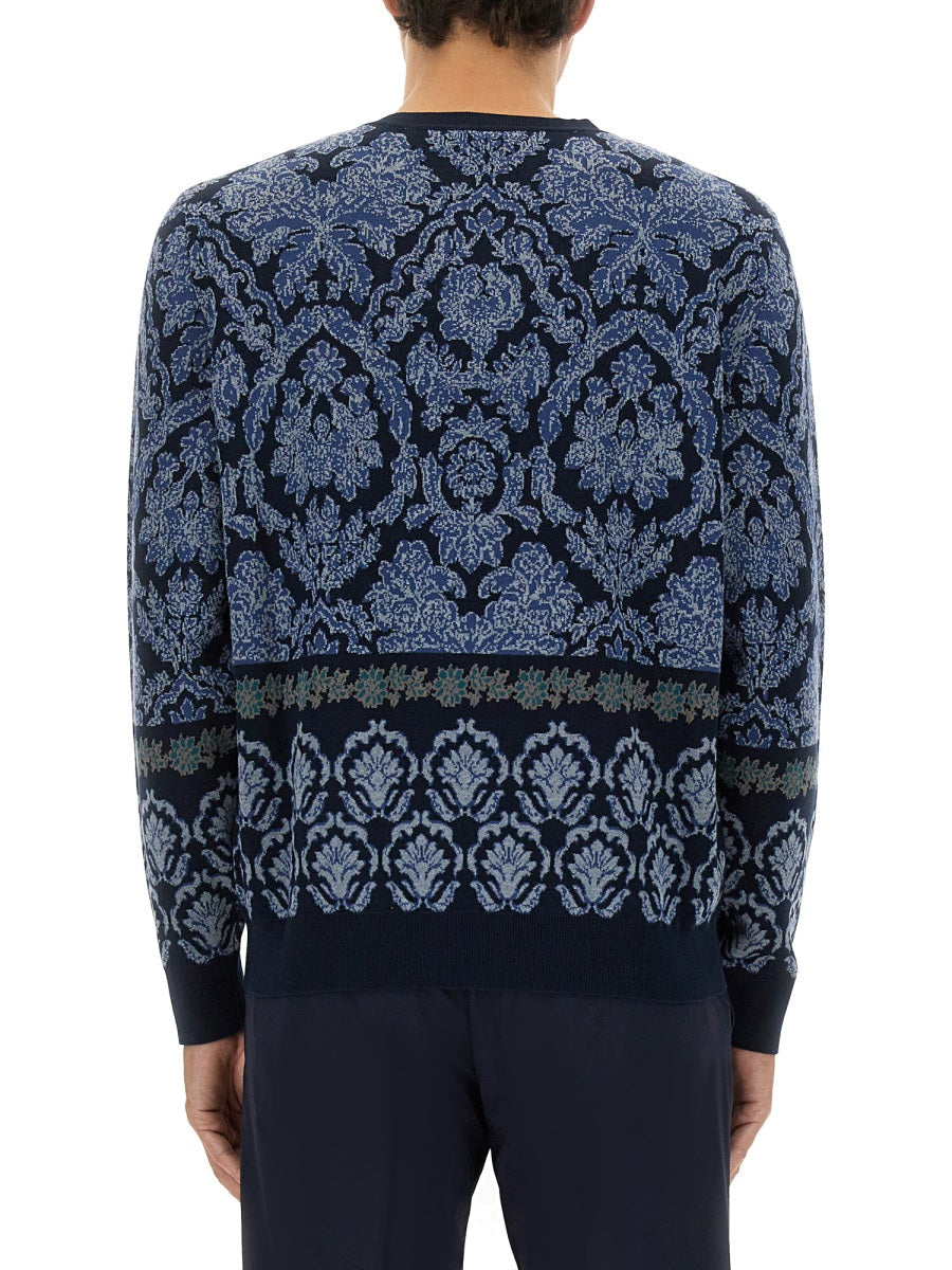 Etro Men Cotton Jacquard Knit