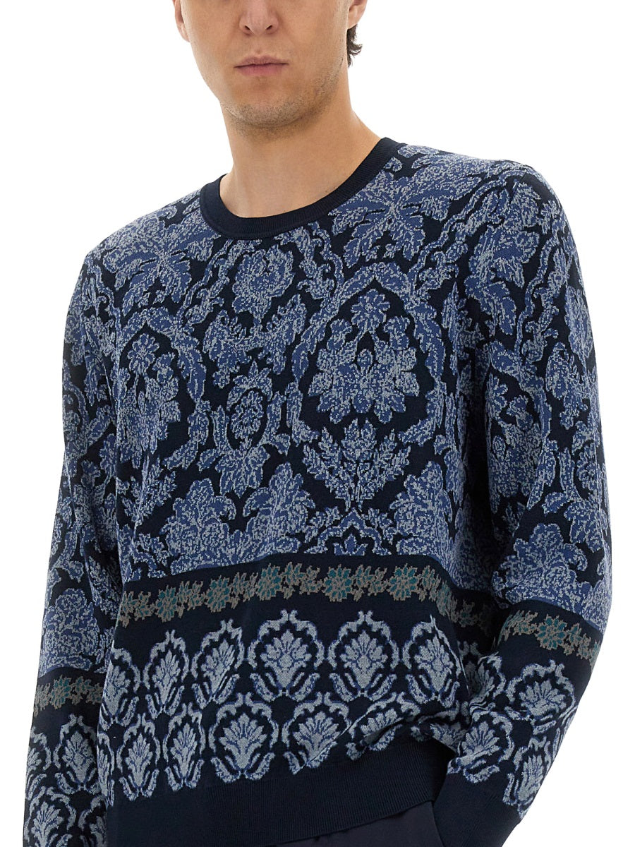 Etro Men Cotton Jacquard Knit
