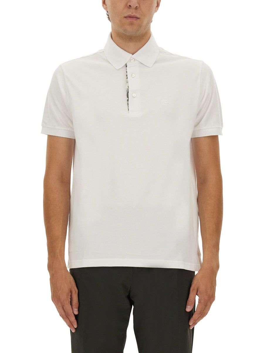 Etro Men Polo Shirt With Embroidered Pegasus