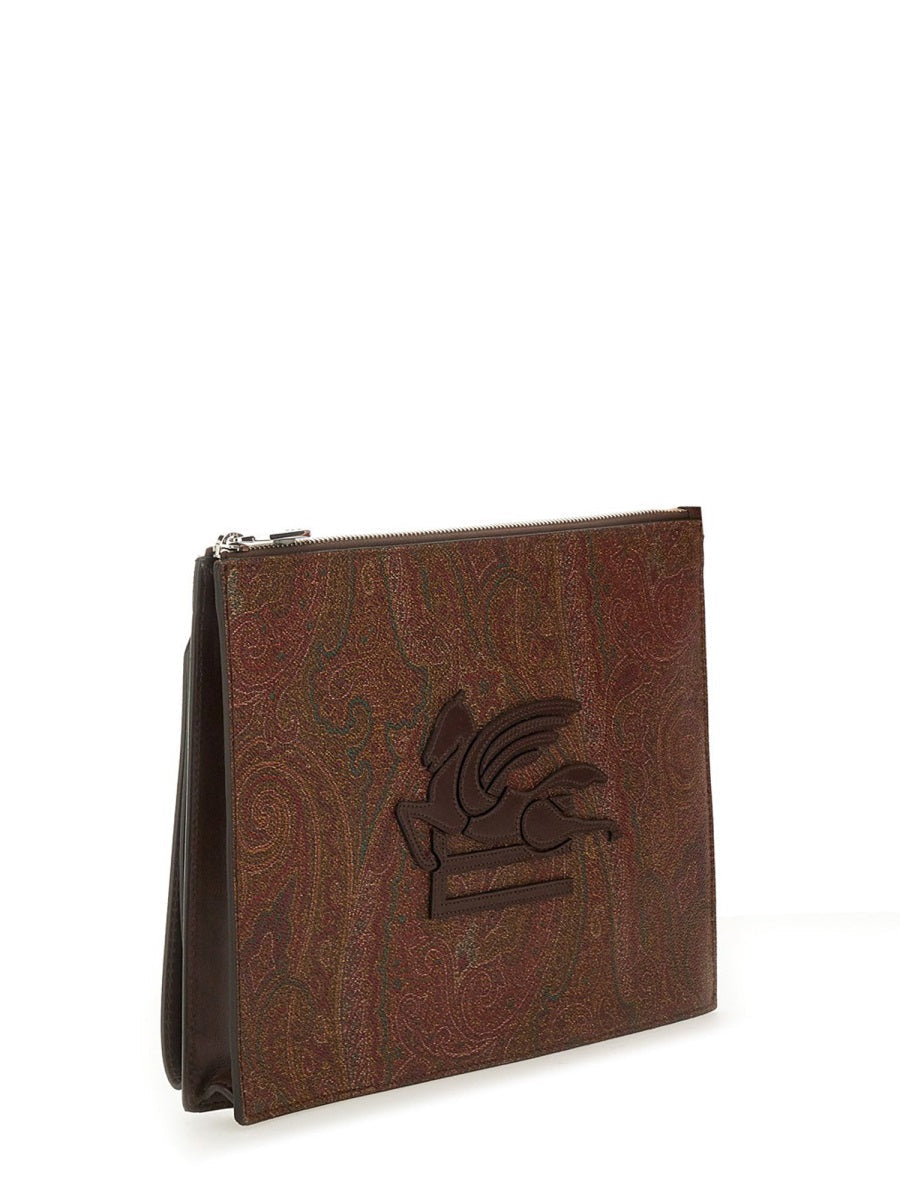 Etro Men Dpp Pouch "Essential Paisley"