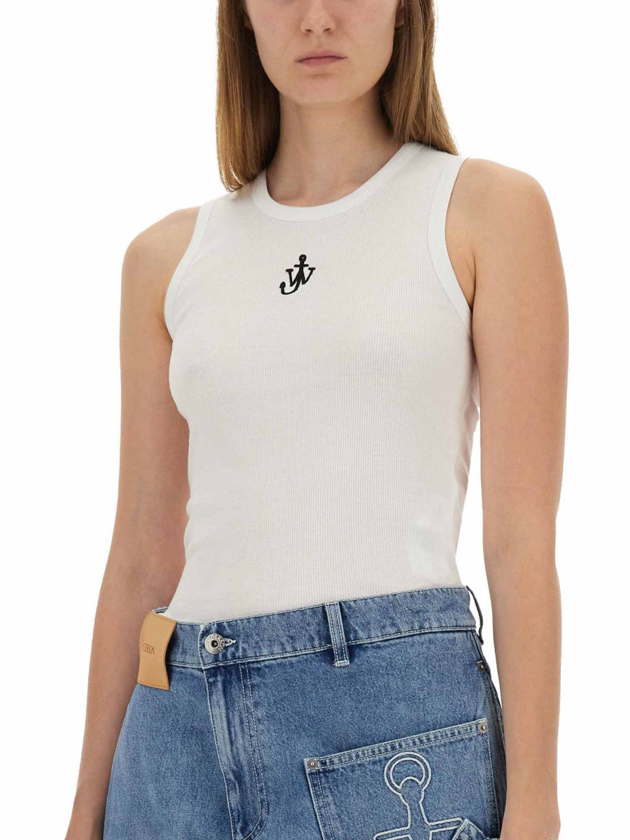 Jw Anderson Women "Anchor Jwa" Logo Tank Top