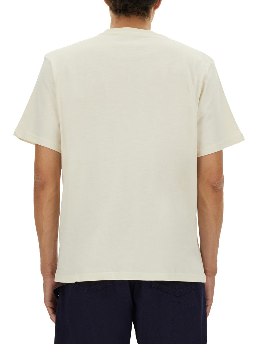 Jw Anderson Men T-Shirt With Embroidered Logo