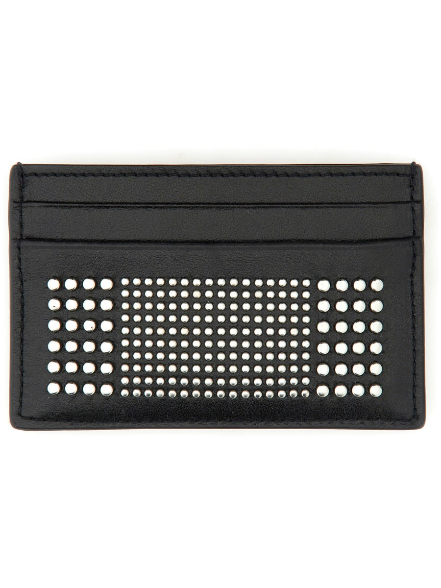 Alexander Mcqueen Men Leather Card Holder