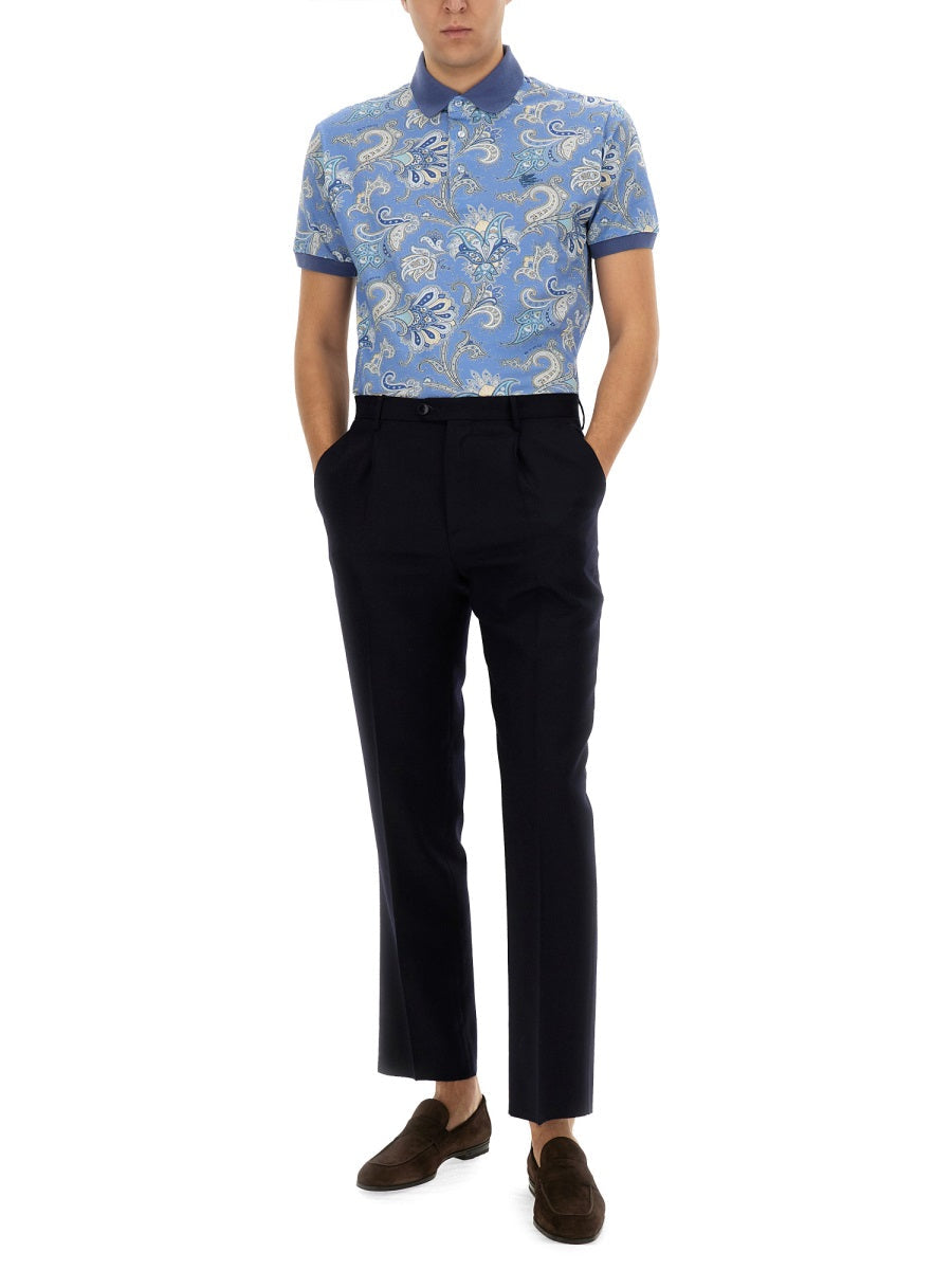 Etro Men Polo Shirt With Print