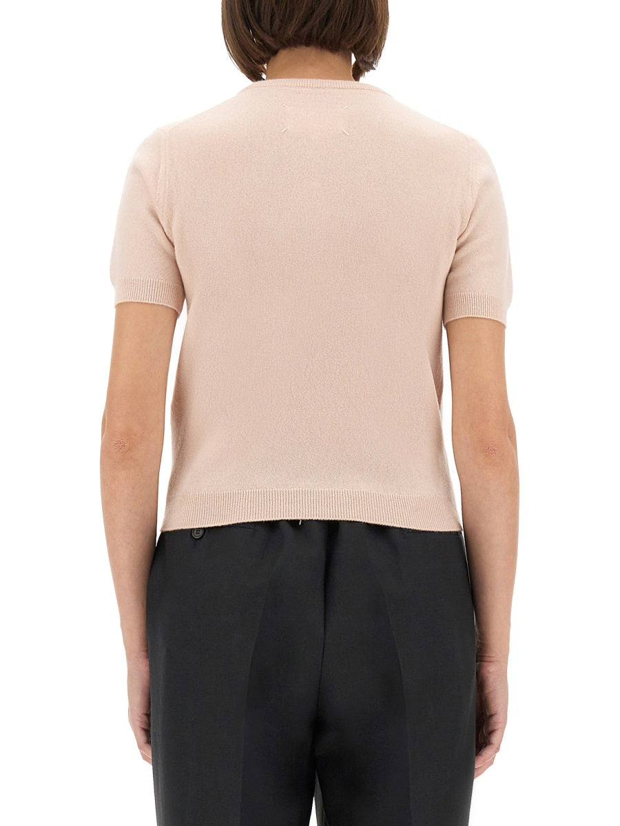 Maison Margiela Women Wool Crew Neck T-Shirt