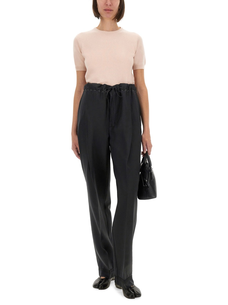 Maison Margiela Women Wool Crew Neck T-Shirt