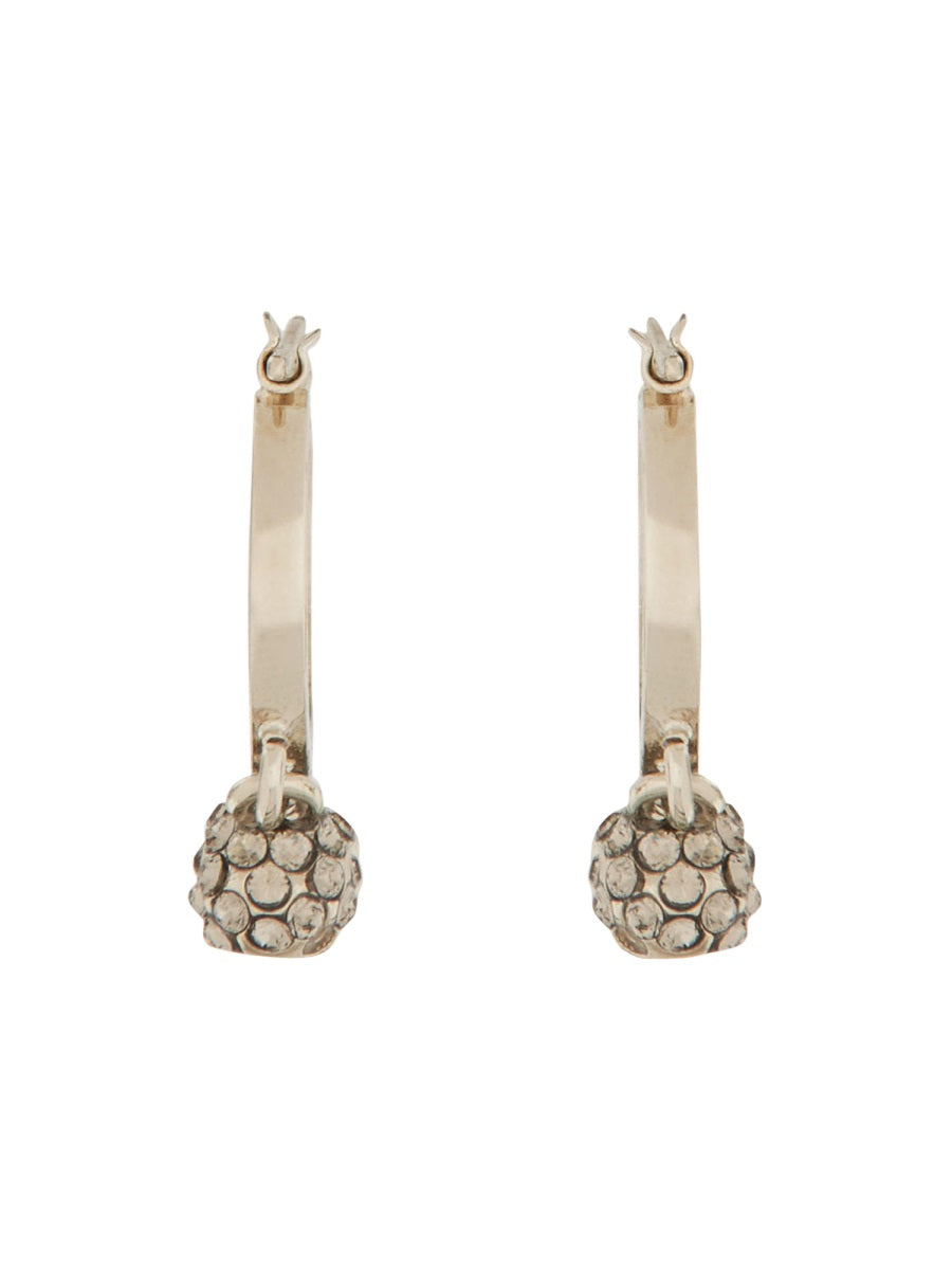 Alexander Mcqueen Women Skull Hoop Earrings