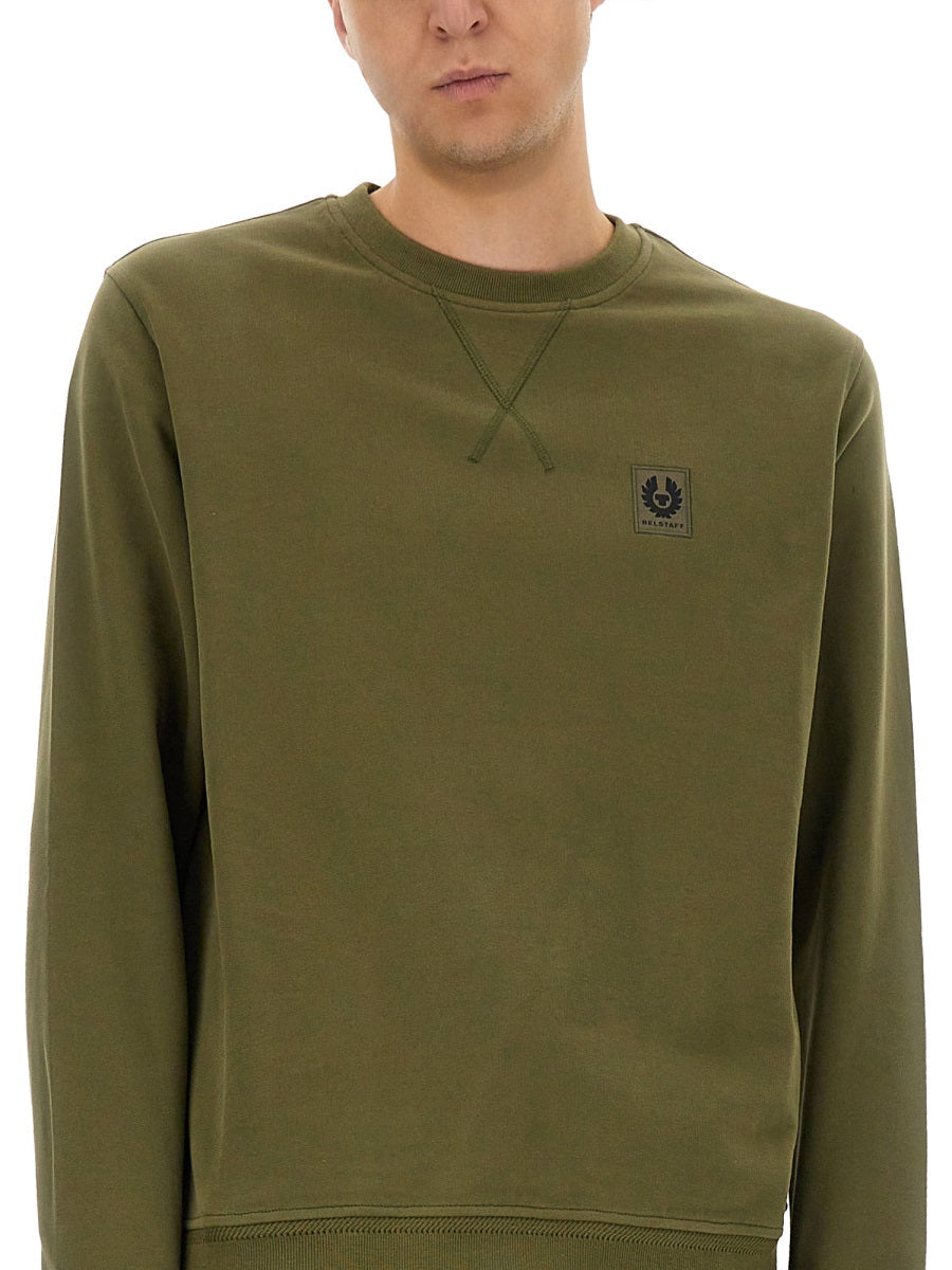 Belstaff Men Sweatshirt With Logo Patch