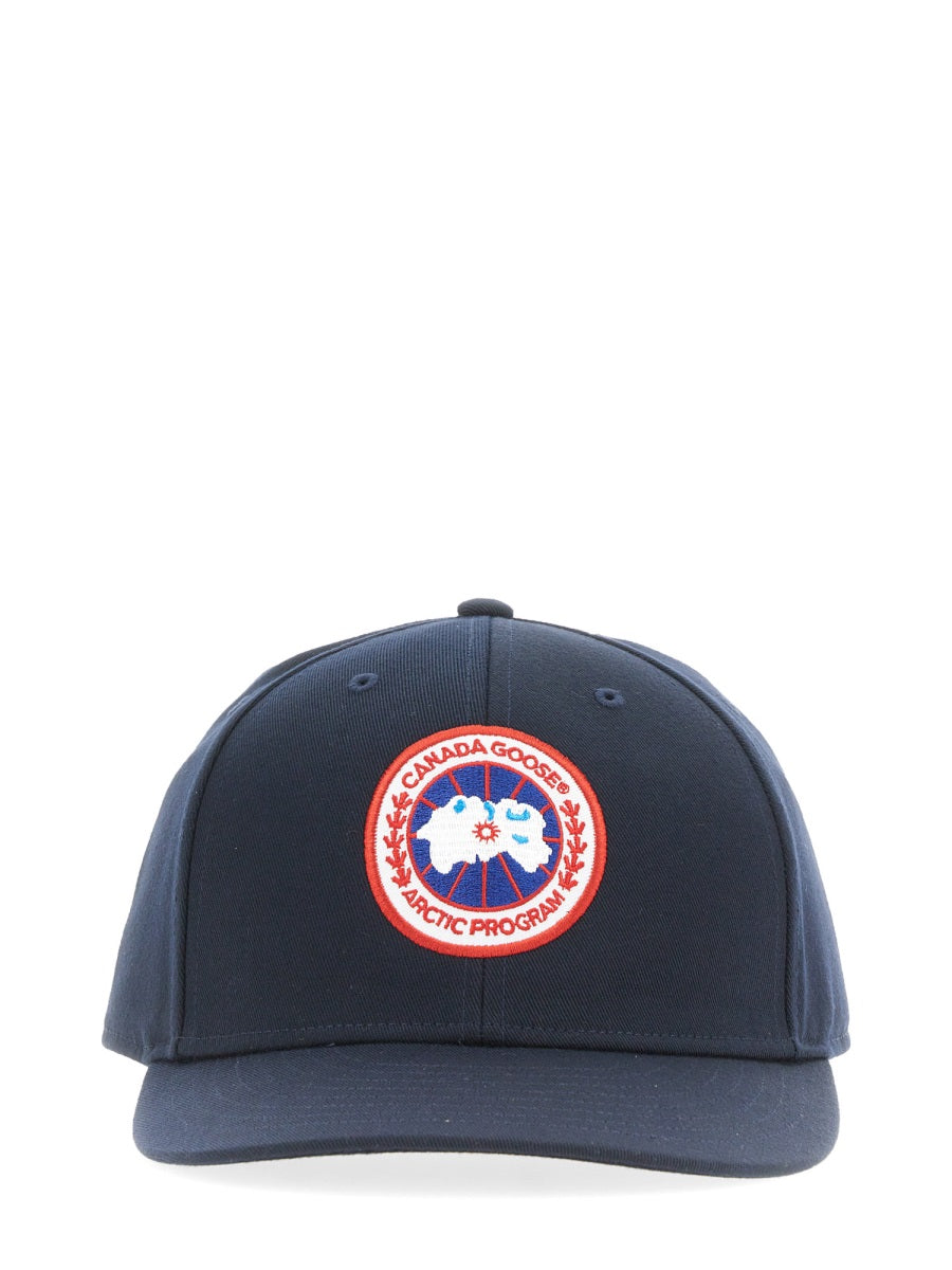 Canada Goose Men Baseball Hat With Logo Patch