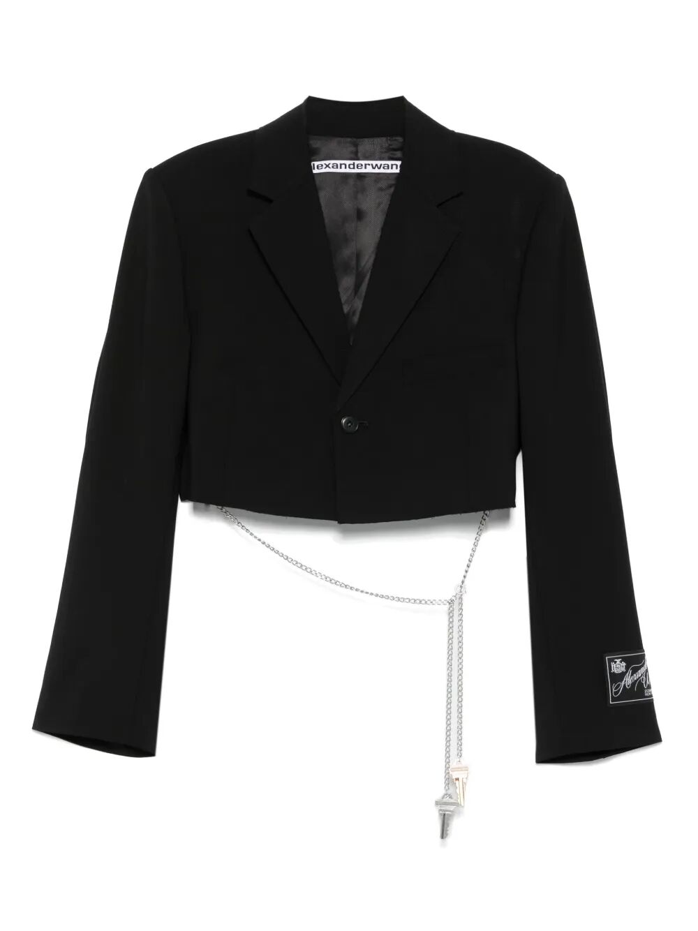 Alexander Wang Women Cropped Blazer With Chain