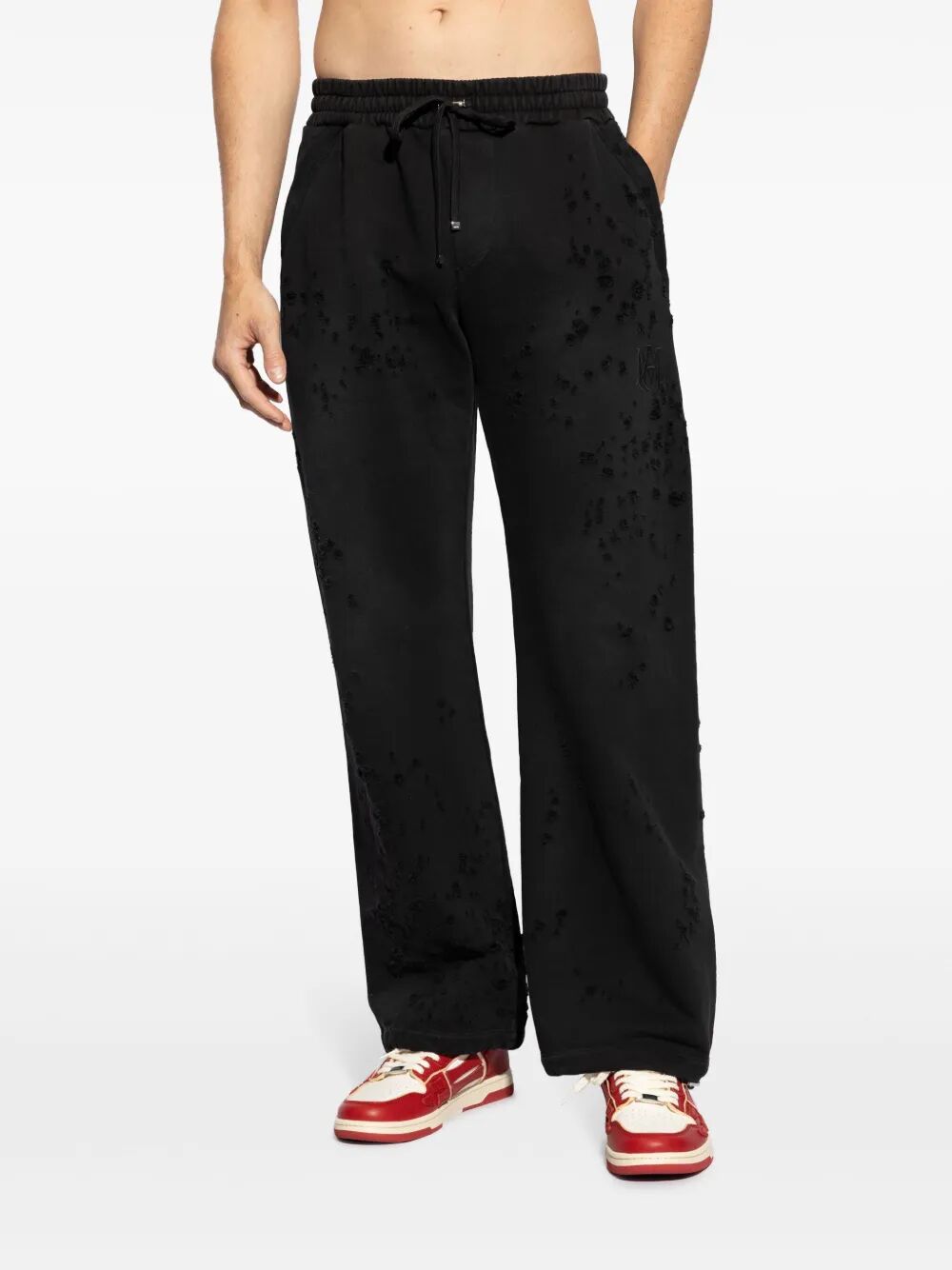 Amiri Men "Ma Shotgun Embroidered" Straight Sweatpant