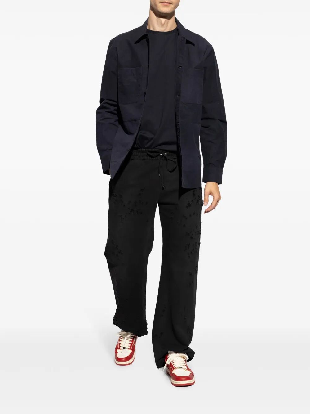 Amiri Men "Ma Shotgun Embroidered" Straight Sweatpant