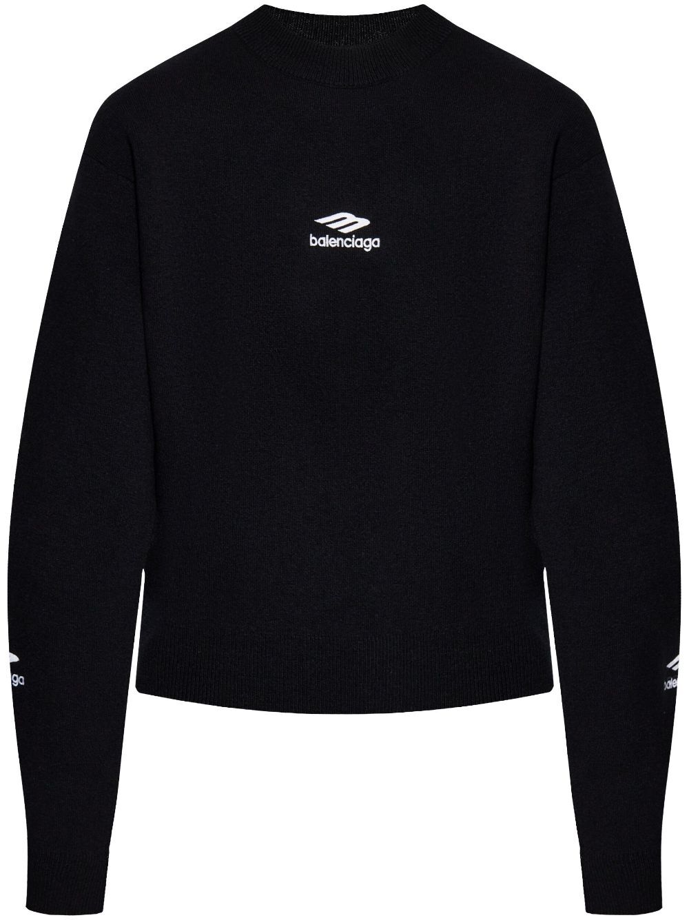 Balenciaga Women Wool Knitted Ski Crewneck