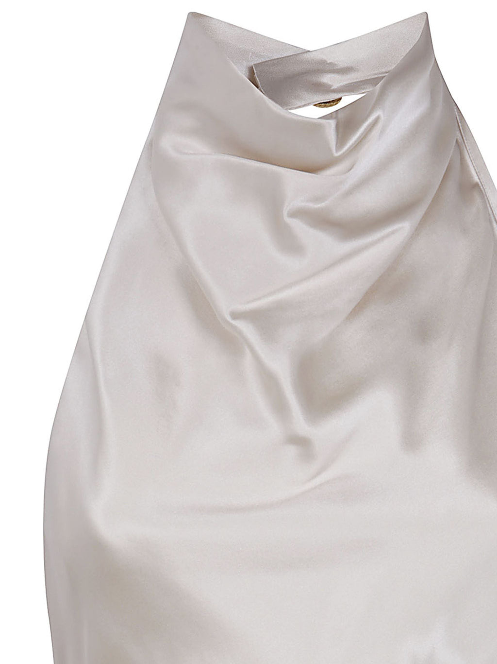 Balmain Women Halterneck Crepe Satin Top