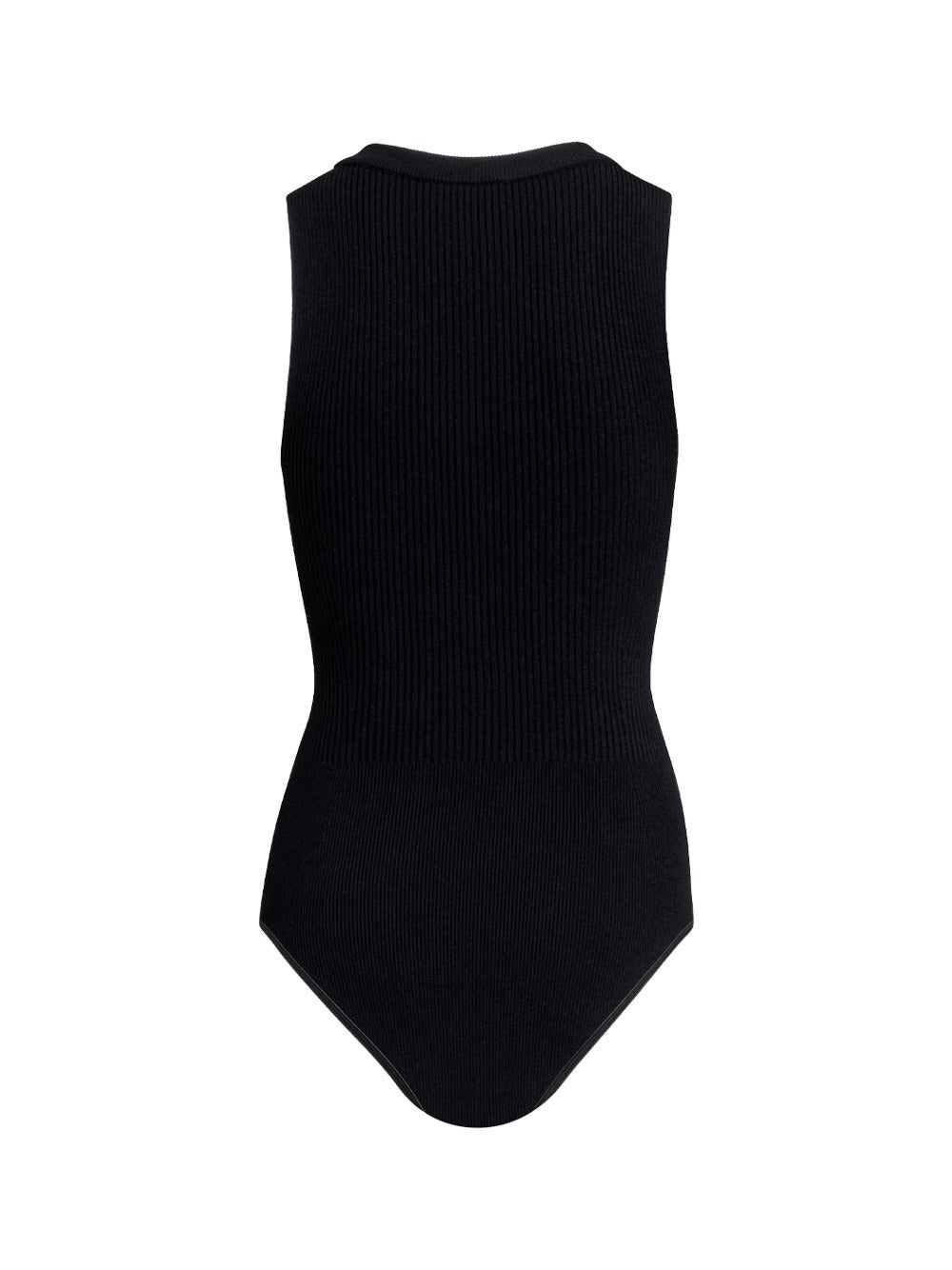 Alaia Women Sleeveless Ribbed Knit Bodysuit