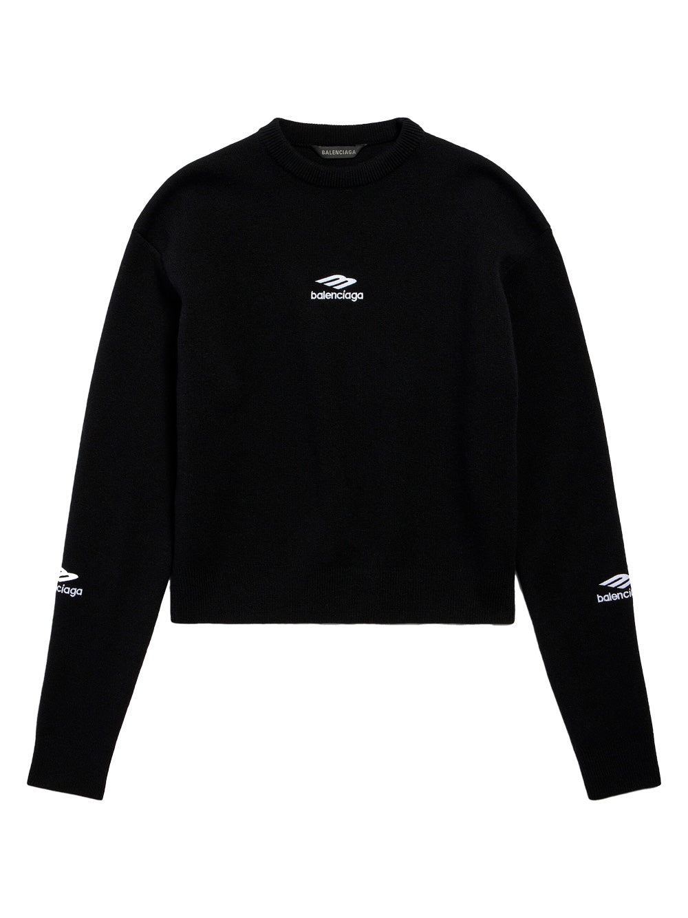 Balenciaga Women Wool Knitted Ski Crewneck