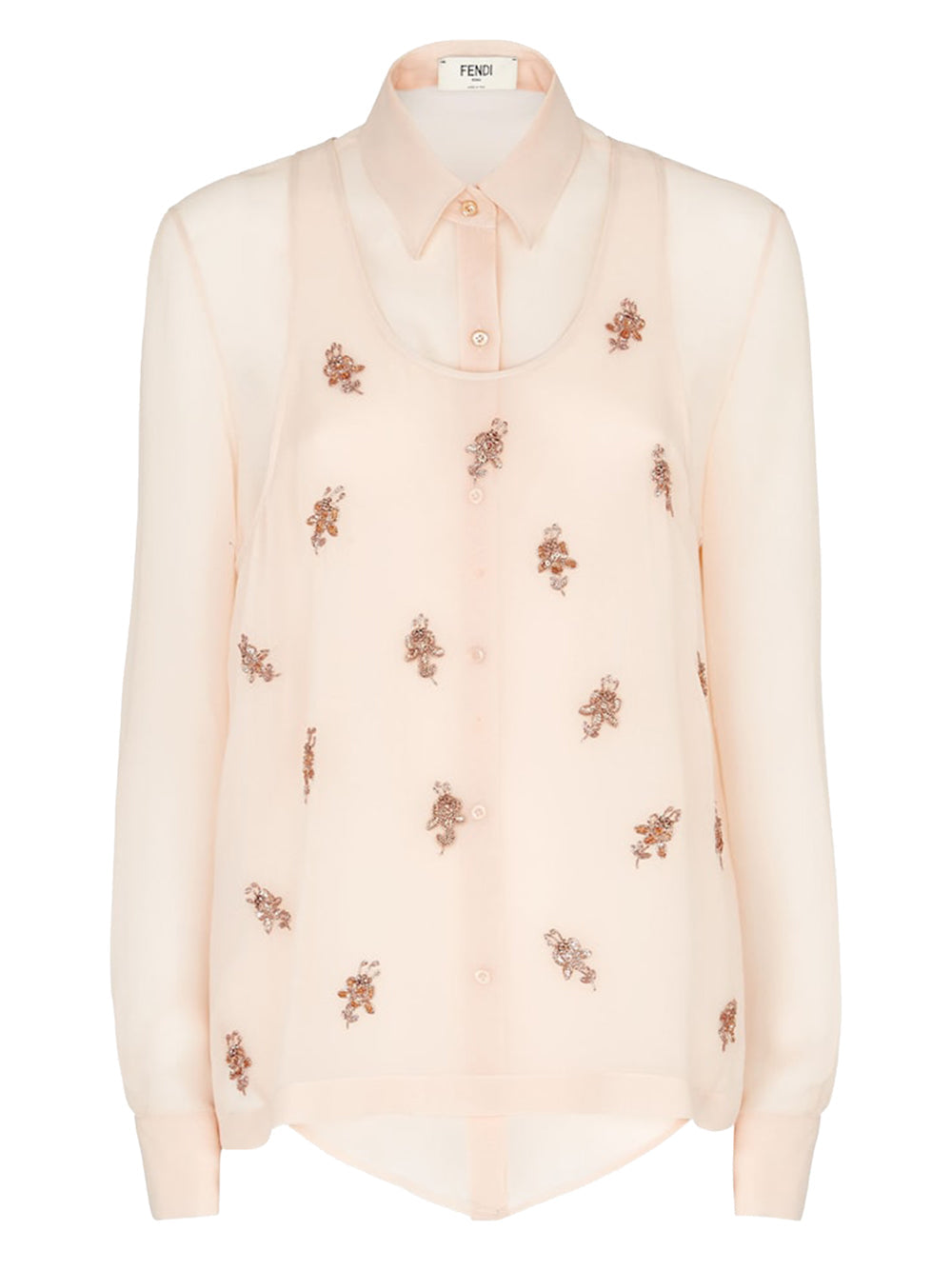 Fendi Women Silk Georgette Top