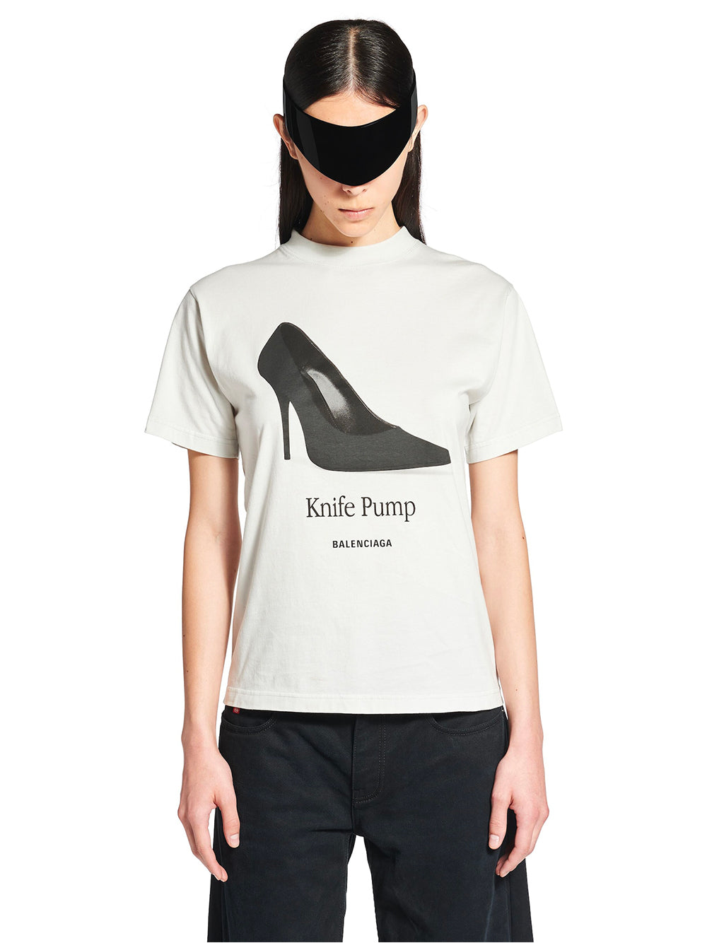 Balenciaga Women Nife Pump T-Shirt Small Fit