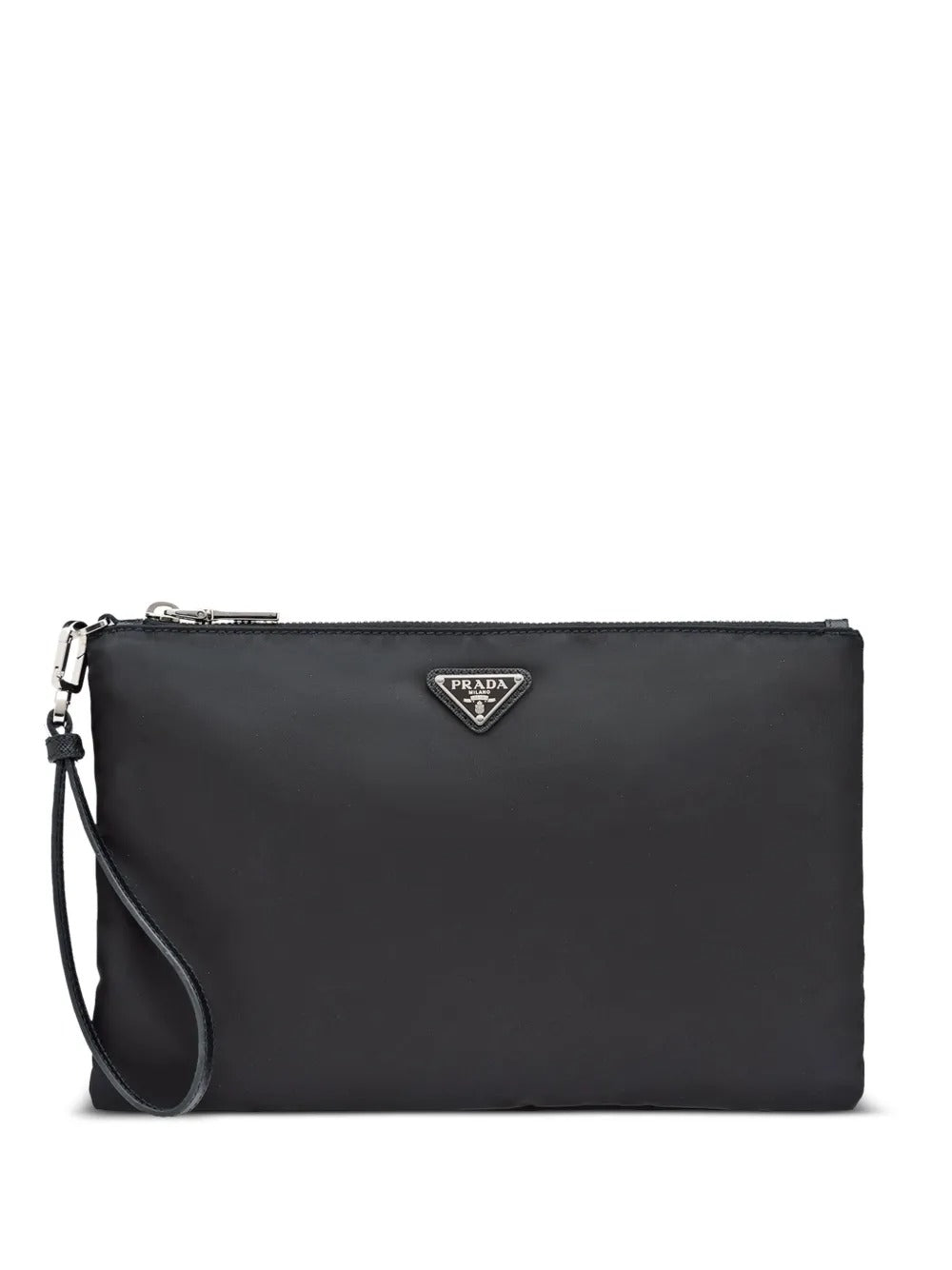 Prada Men Re-Nylon And Saffiano Leather Pouch