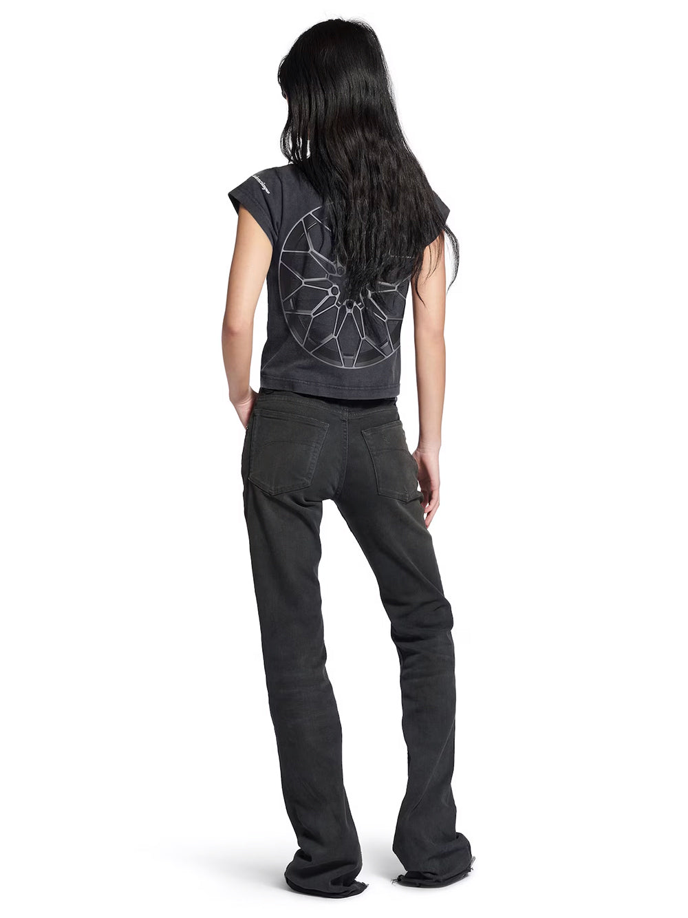 Balenciaga Women Slim Fit Bootcut Jeans