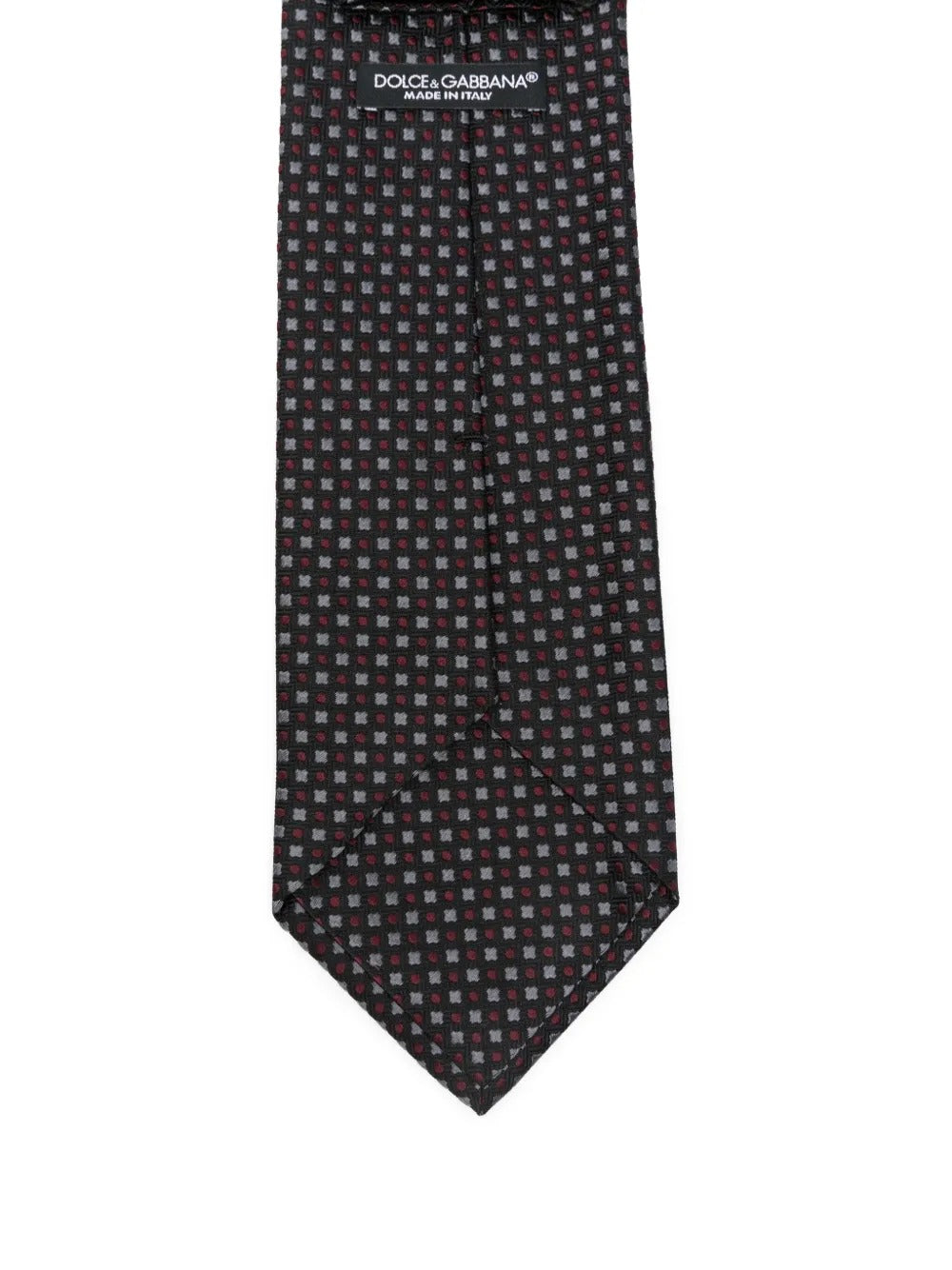 Dolce & Gabbana Men Geometric-Pattern Silk Tie