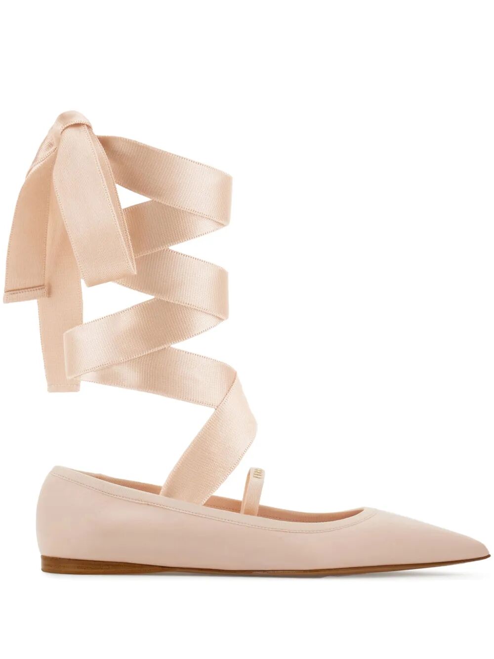 Sapatilha feminina Ferragamo Carice com laço no tornozelo