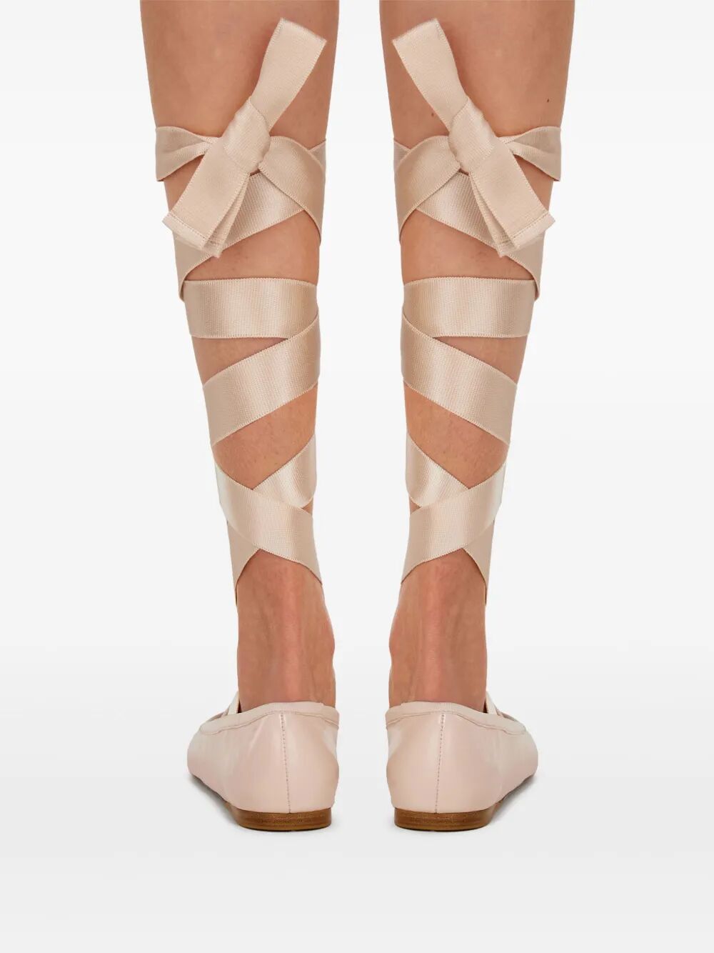 Sapatilha feminina Ferragamo Carice com laço no tornozelo