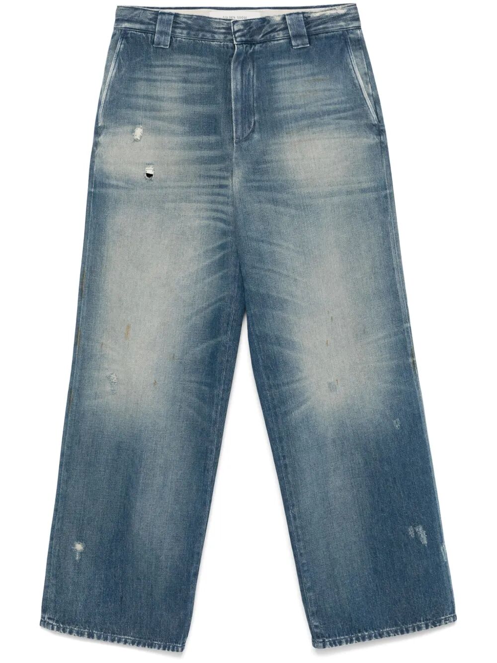 Golden Goose Men Journey M`S New Chino Norton Denim Pant Destroyed Archive Wash