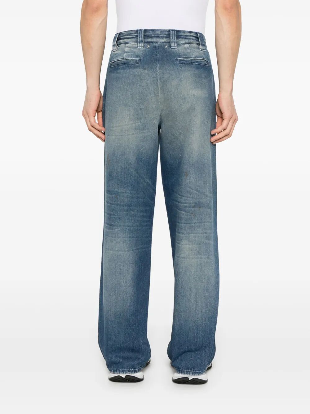 Golden Goose Men Journey M`S New Chino Norton Denim Pant Destroyed Archive Wash