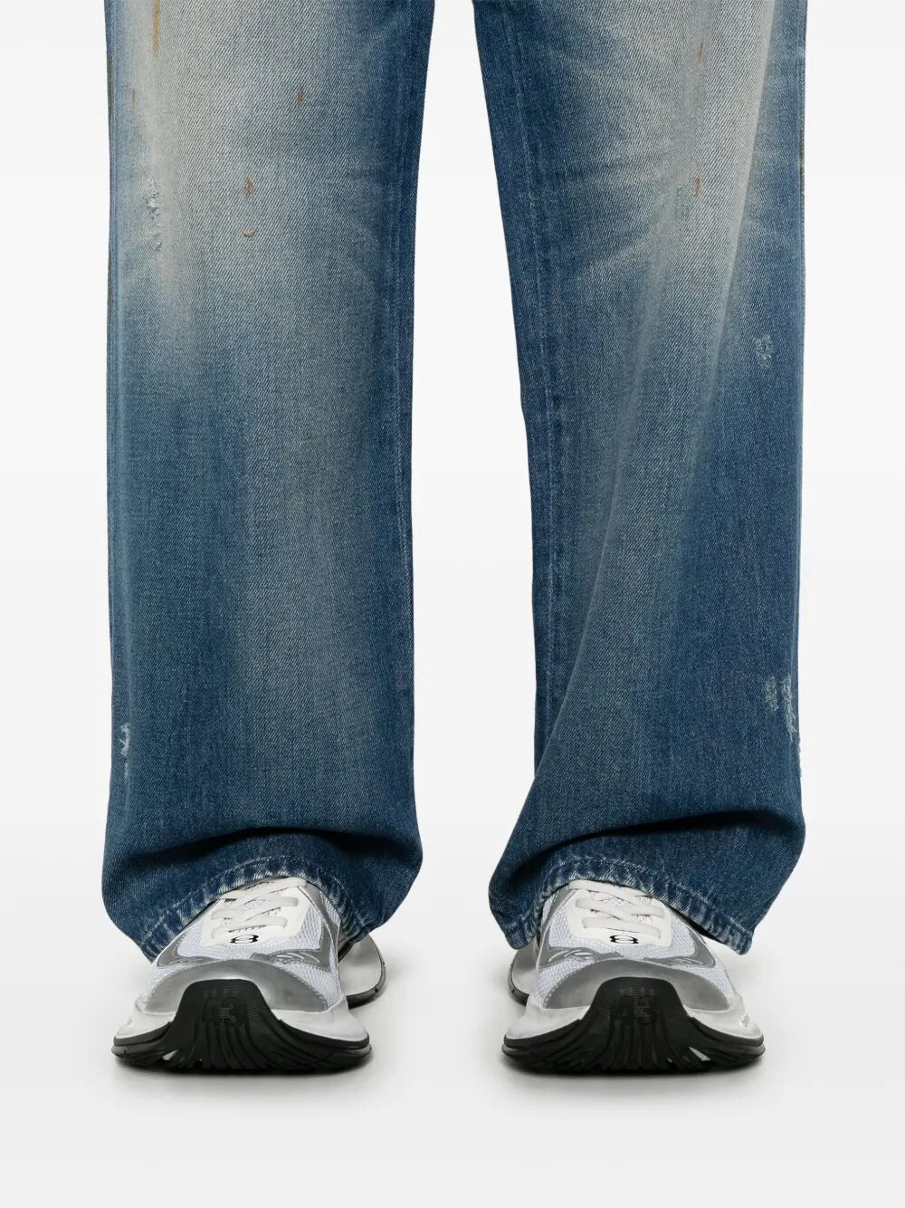 Golden Goose Men Journey M`S New Chino Norton Denim Pant Destroyed Archive Wash
