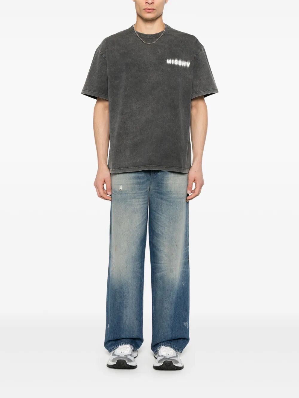 Golden Goose Men Journey M`S New Chino Norton Denim Pant Destroyed Archive Wash