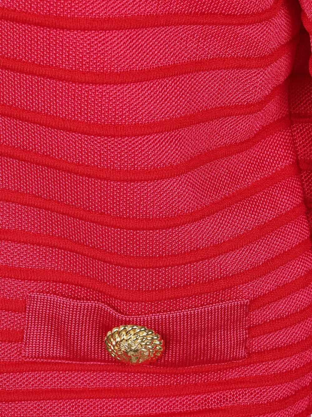 Balmain Women Lon Sleeves Side To Side Flechage Knit Cardigan