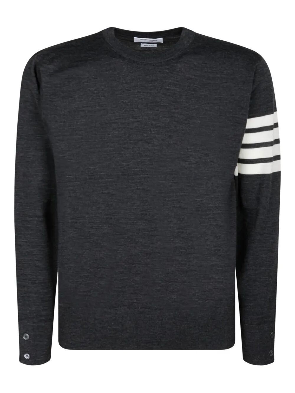 Thom Browne Men Wool 4-Bar Pullover